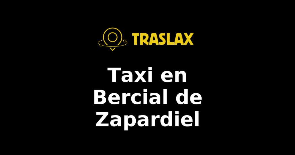 Taxi y traslado en Bercial de Zapardiel