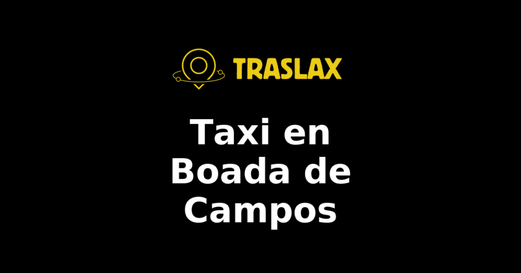 Taxi y traslado en Boada de Campos