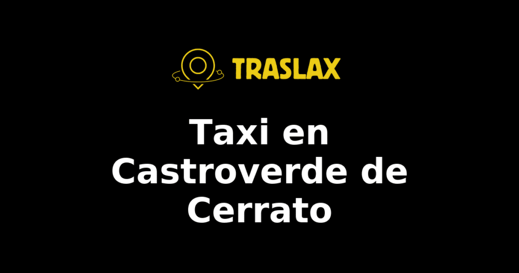 Taxi y traslado en Castroverde de Cerrato