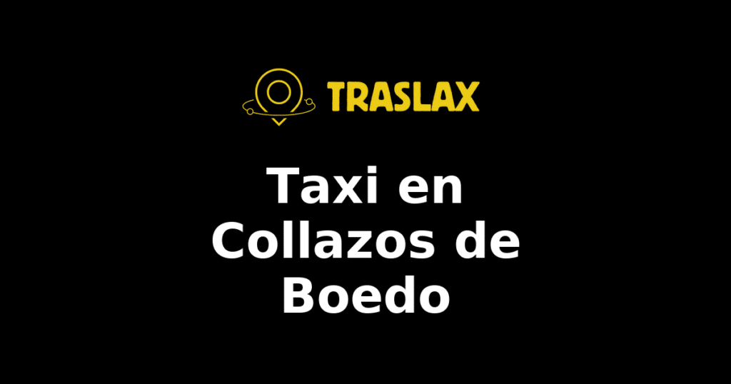 Taxi y traslado en Collazos de Boedo