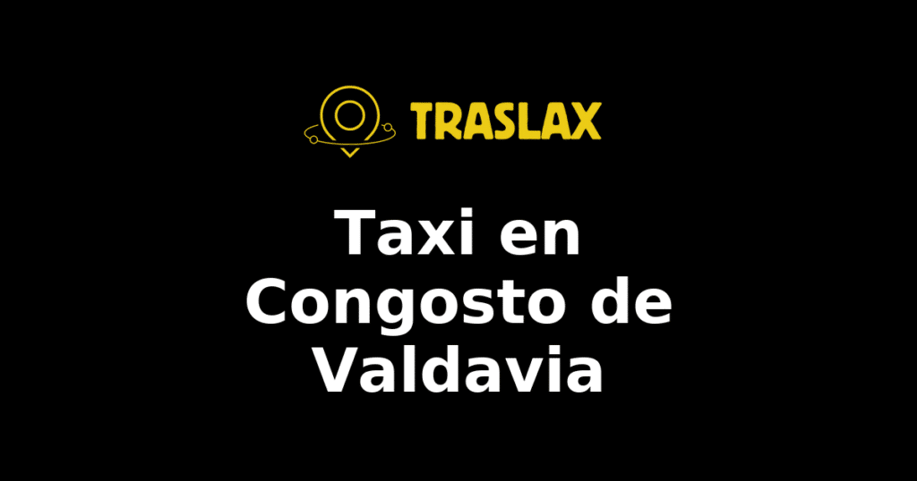 Taxi y traslado en Congosto de Valdavia