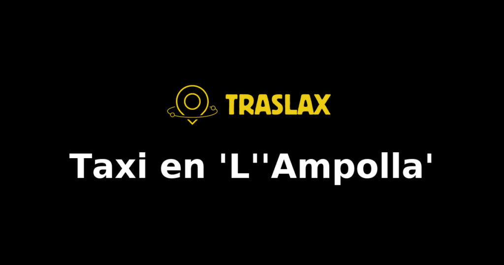 Taxi y traslado en 'L''Ampolla'