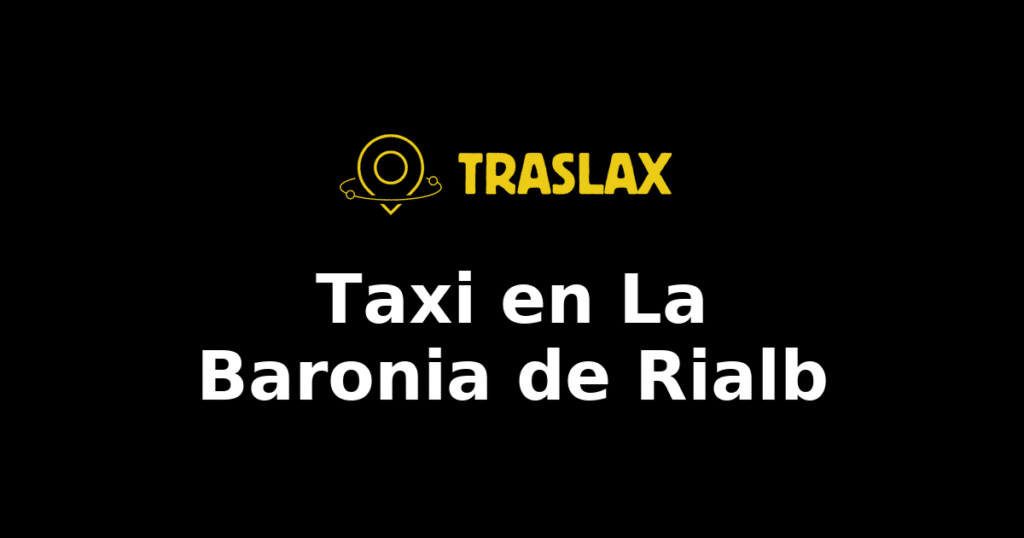 Taxi y traslado en La Baronia de Rialb