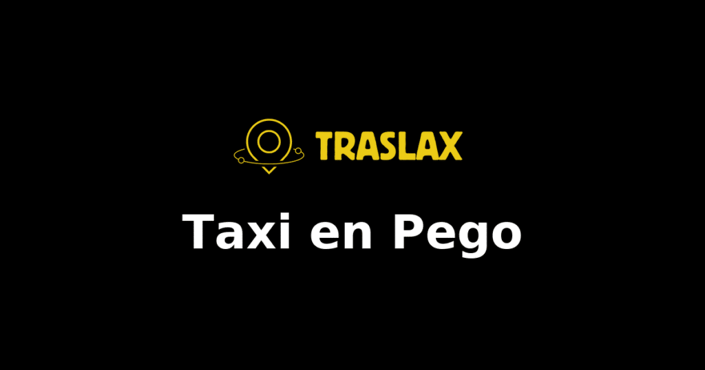 Taxi y traslado en Pego