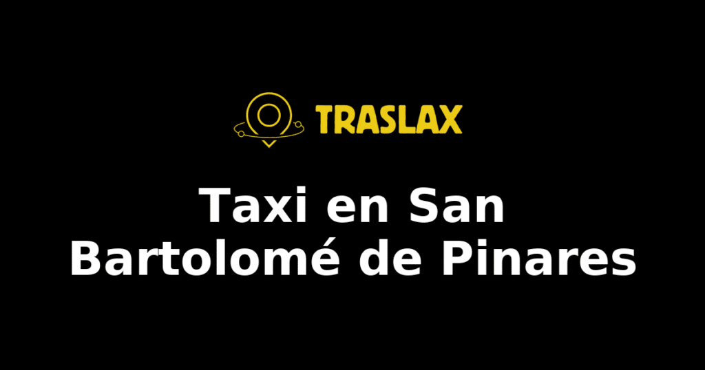 Taxi y traslado en San Bartolomé de Pinares
