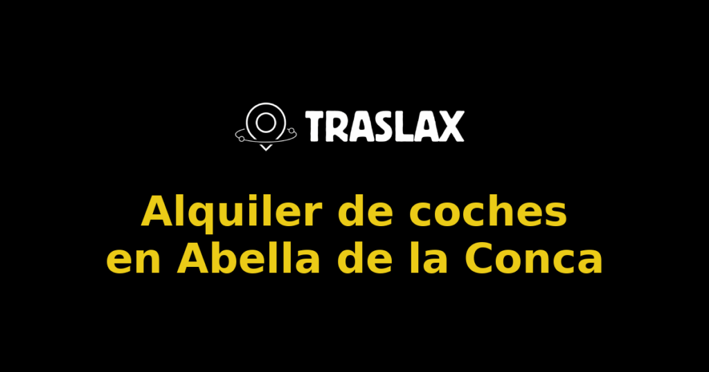 Alquiler de coches en Abella de la Conca