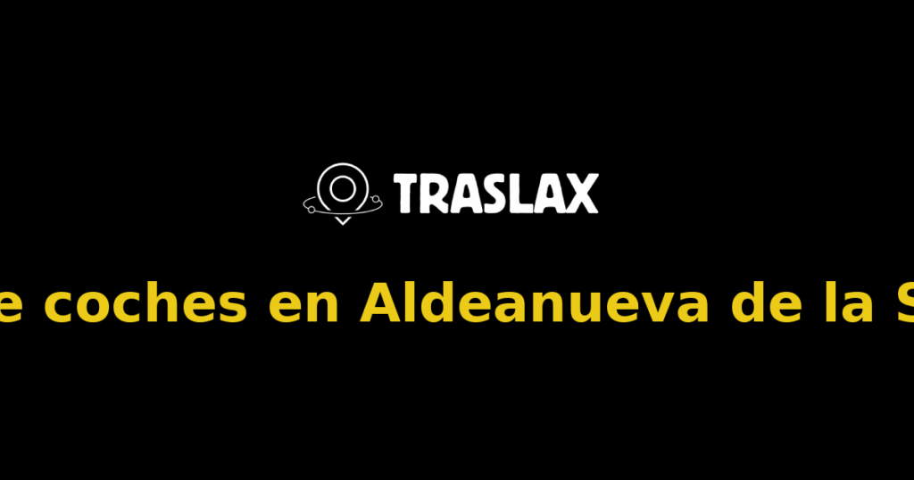Alquiler de coches en Aldeanueva de la Serrezuela