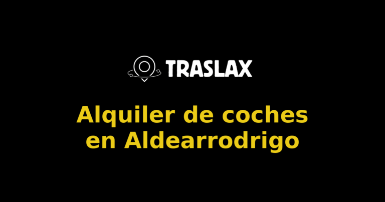 Alquiler de coches en Aldearrodrigo
