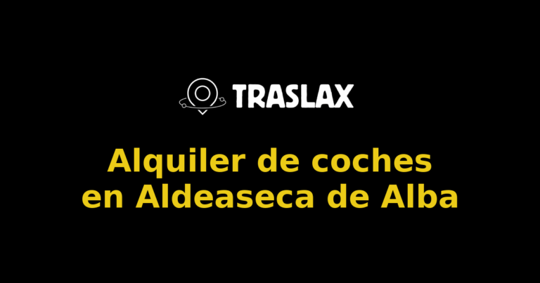 Alquiler de coches en Aldeaseca de Alba