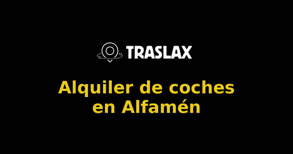 Alquiler de coches en Alfamén