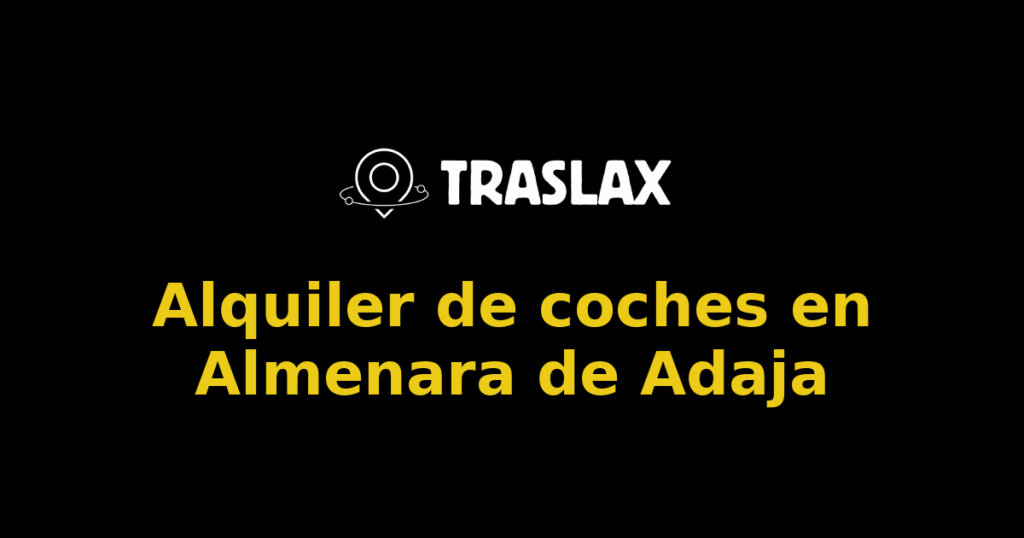 Alquiler de coches en Almenara de Adaja