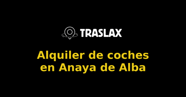 Alquiler de coches en Anaya de Alba