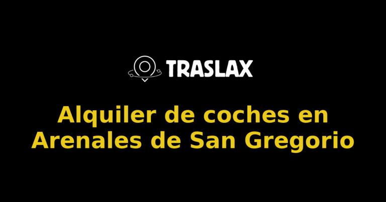 Alquiler de coches en Arenales de San Gregorio