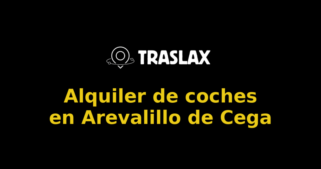 Alquiler de coches en Arevalillo de Cega