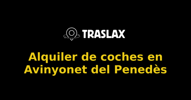 Alquiler de coches en Avinyonet del Penedès