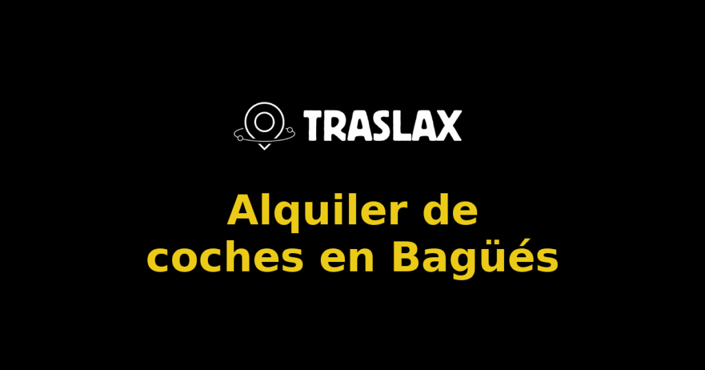 Alquiler de coches en Bagüés