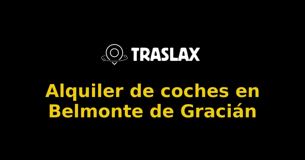 Alquiler de coches en Belmonte de Gracián