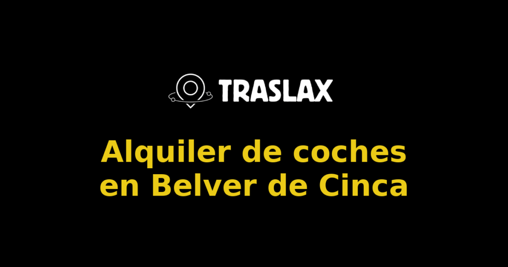 Alquiler de coches en Belver de Cinca