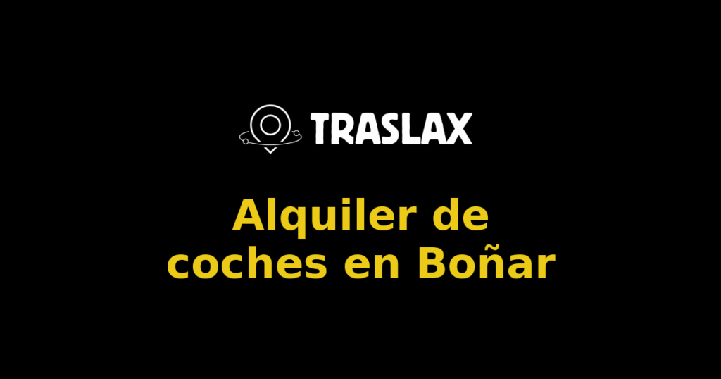 Alquiler de coches en Boñar