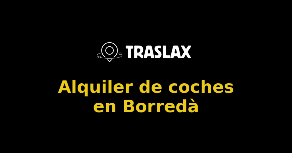 Alquiler de coches en Borredà