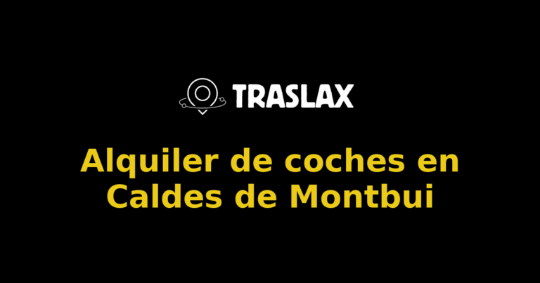 Alquiler de coches en Caldes de Montbui