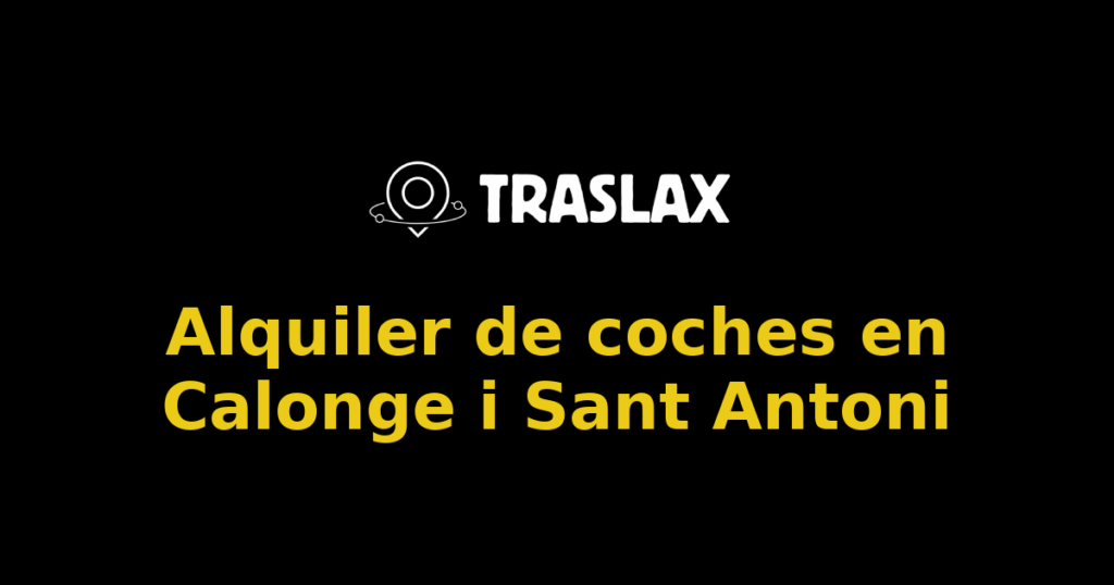 Alquiler de coches en Calonge i Sant Antoni