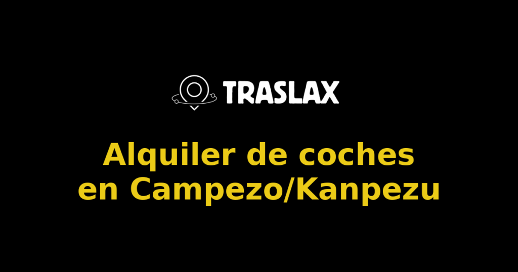 Alquiler de coches en Campezo/Kanpezu