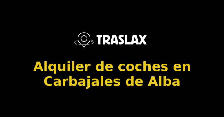 Alquiler de coches en Carbajales de Alba