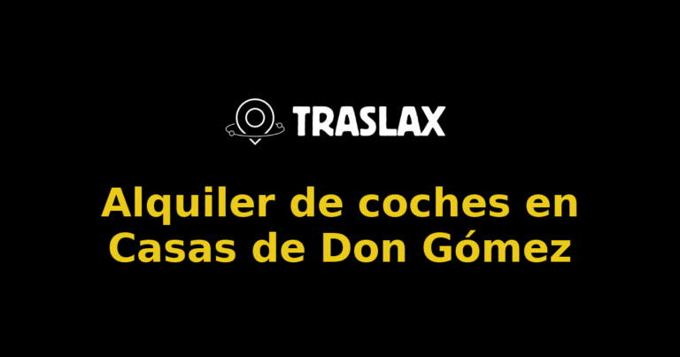 Alquiler de coches en Casas de Don Gómez
