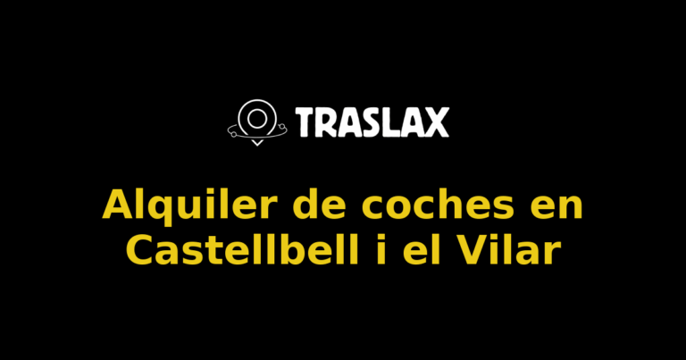 Alquiler de coches en Castellbell i el Vilar