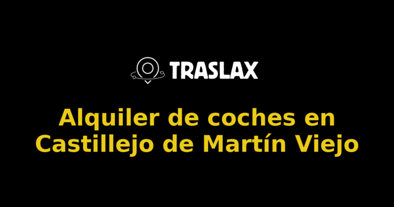 Alquiler de coches en Castillejo de Martín Viejo