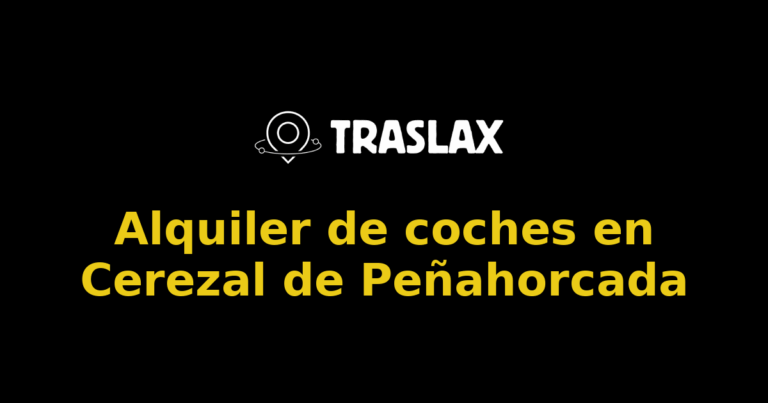 Alquiler de coches en Cerezal de Peñahorcada