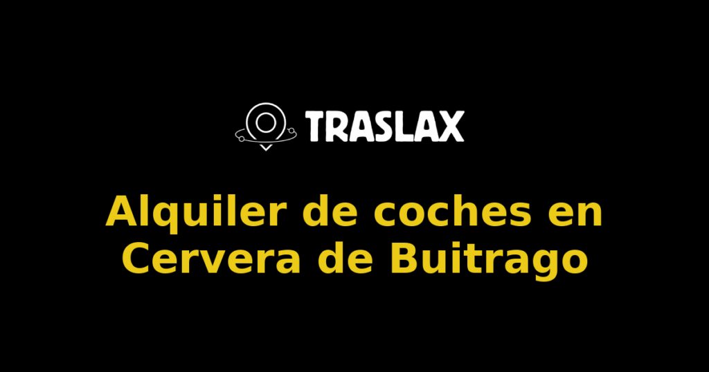 Alquiler de coches en Cervera de Buitrago