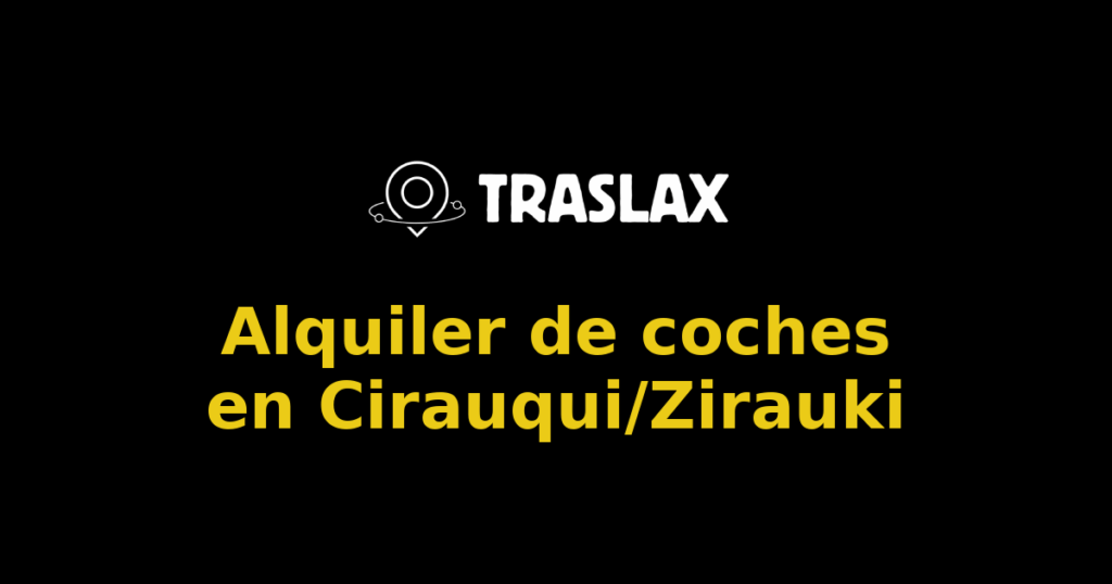 Alquiler de coches en Cirauqui/Zirauki