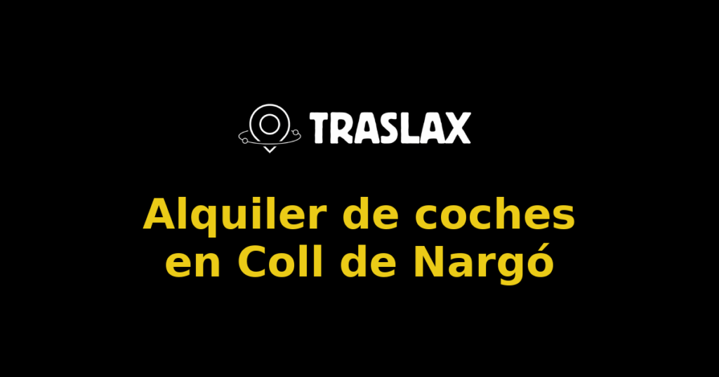 Alquiler de coches en Coll de Nargó