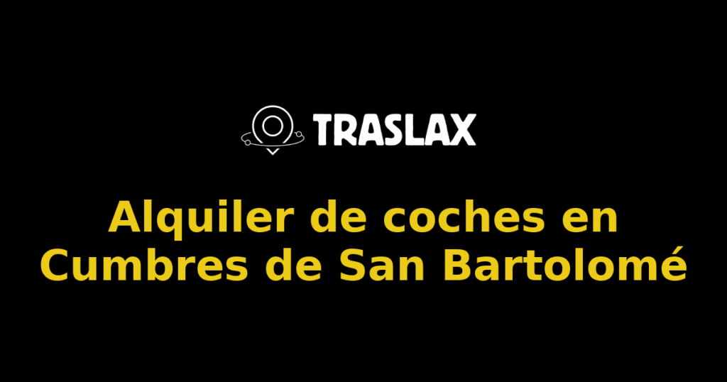 Alquiler de coches en Cumbres de San Bartolomé