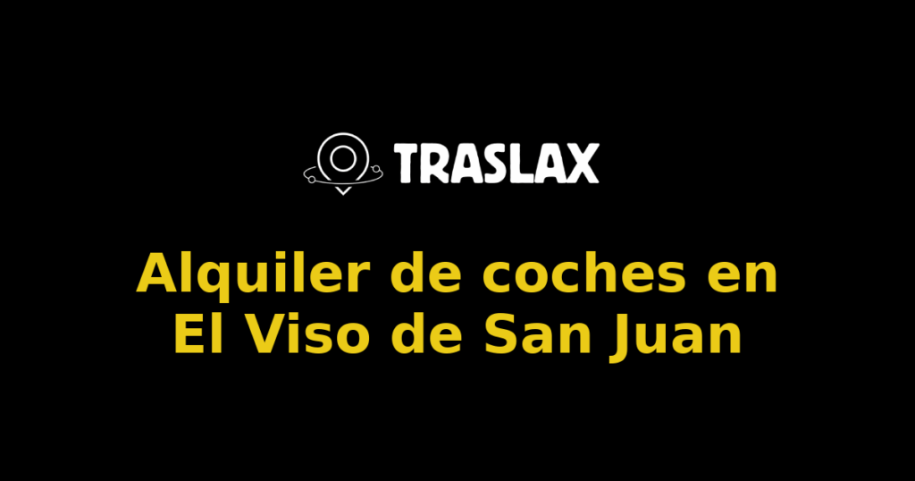 Alquiler de coches en El Viso de San Juan