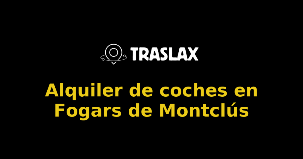 Alquiler de coches en Fogars de Montclús