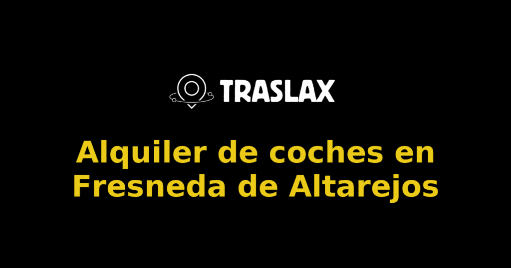 Alquiler de coches en Fresneda de Altarejos