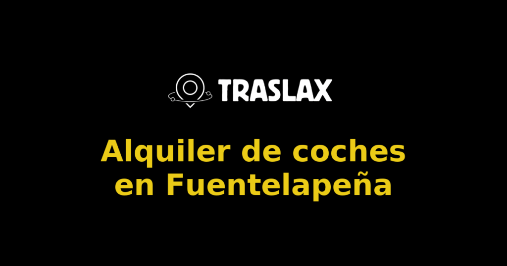 Alquiler de coches en Fuentelapeña
