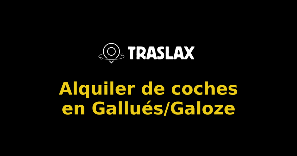 Alquiler de coches en Gallués/Galoze