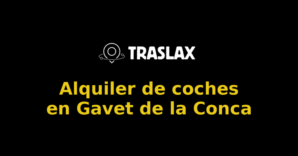 Alquiler de coches en Gavet de la Conca