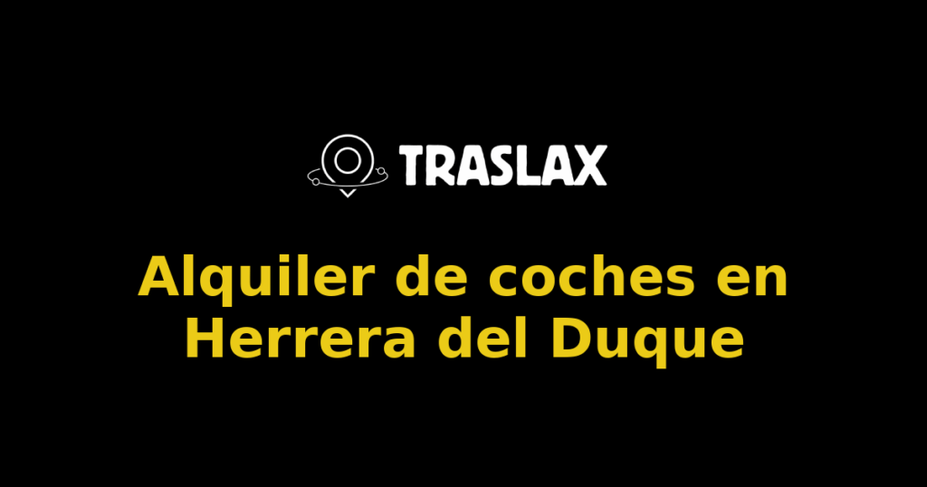 Alquiler de coches en Herrera del Duque