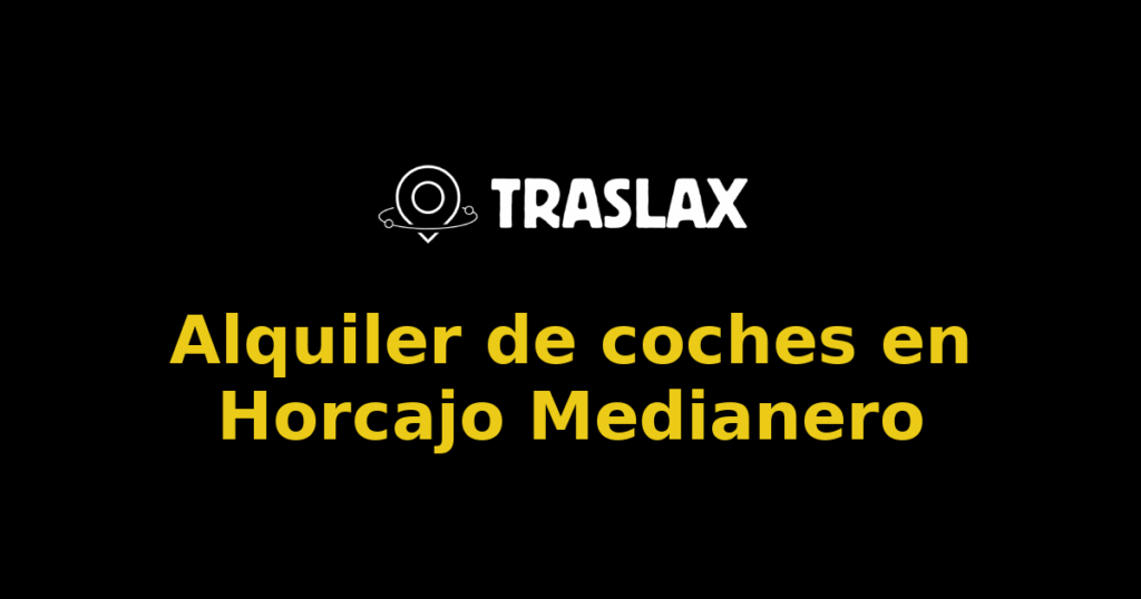 Alquiler de coches en Horcajo Medianero