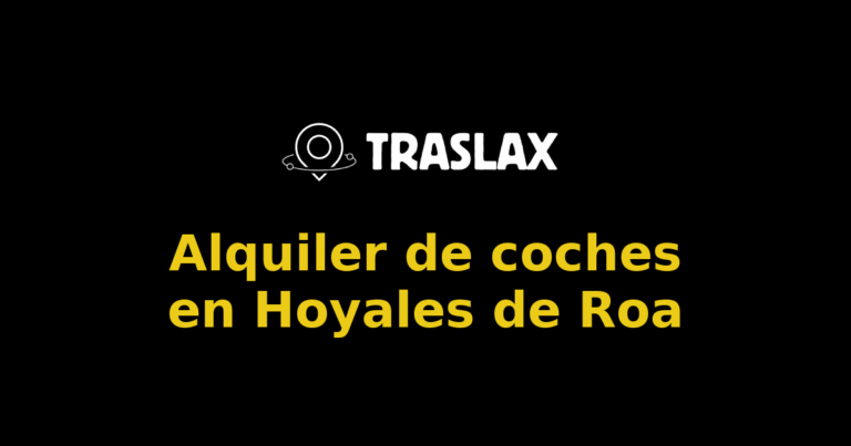 Alquiler de coches en Hoyales de Roa