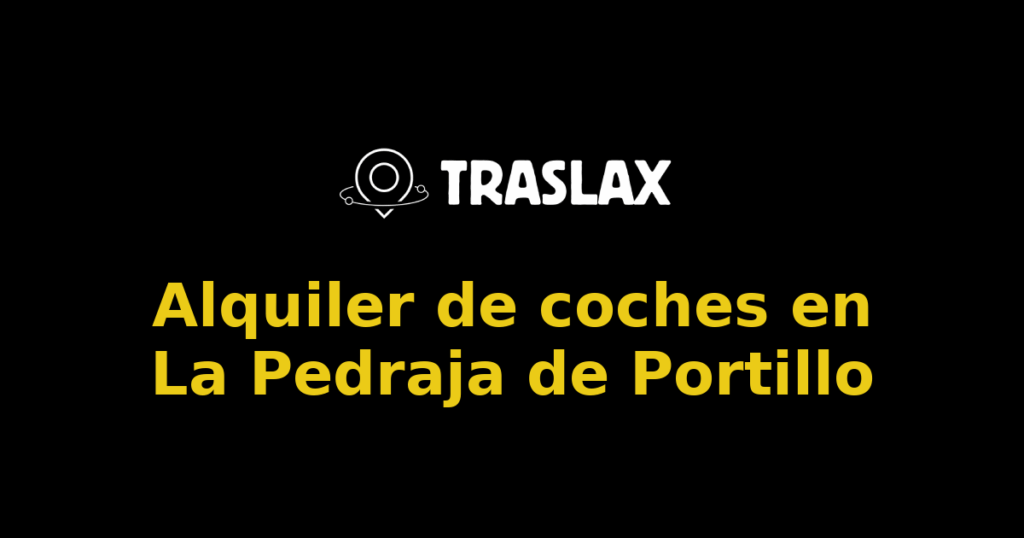 Alquiler de coches en La Pedraja de Portillo