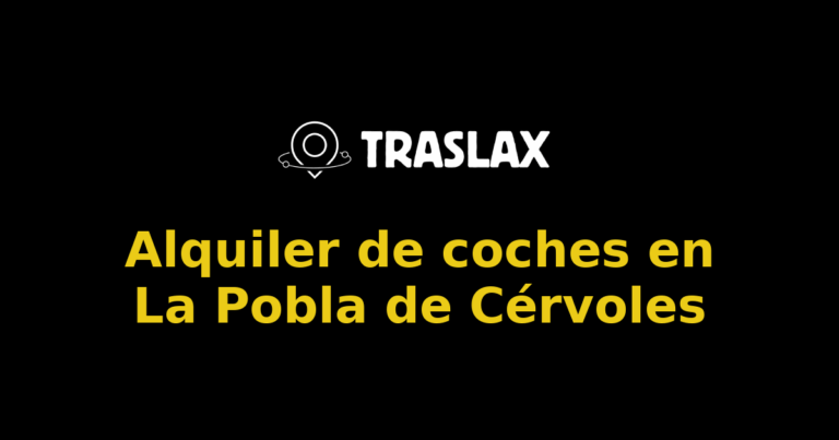 Alquiler de coches en La Pobla de Cérvoles