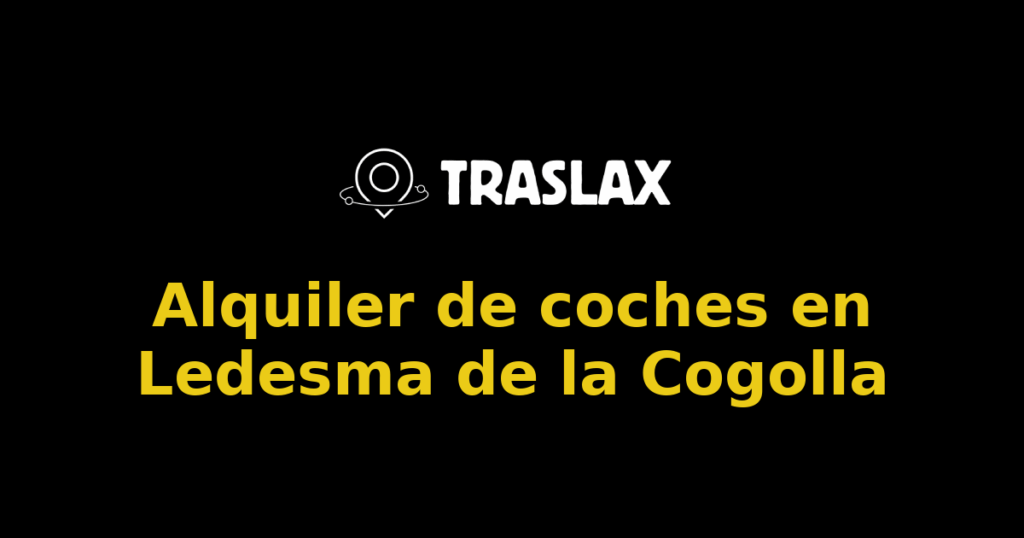 Alquiler de coches en Ledesma de la Cogolla