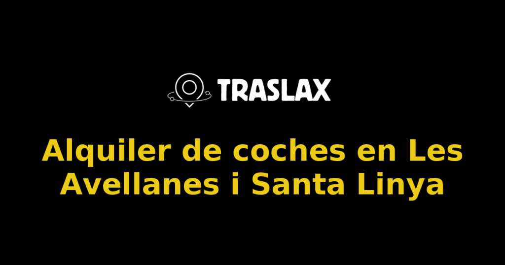 Alquiler de coches en Les Avellanes i Santa Linya