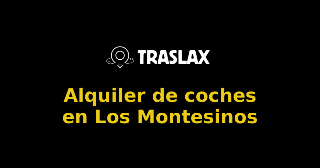 Alquiler de coches en Los Montesinos